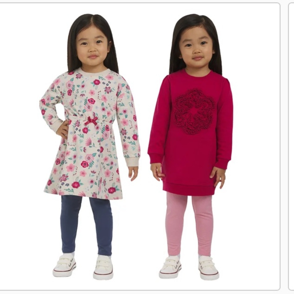 Koala Kids Floral and Dark Pink 4-Piece Set